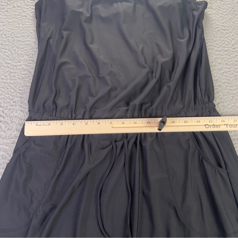 Tommy Bahama Portofino Luxe Tank Dress Coverup Womens Large Black Beach Casual - Picture 6 of 6